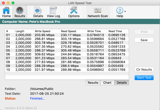 How to check download speed in mac